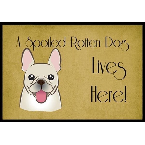 Carolines Treasures BB1486MAT French Bulldog Spoiled Dog Lives Here Indoor & Outdoor Mat; 18 x 27 in., Carolines Treasures, Mfr#: BB1486MAT
